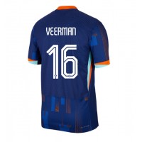 Holandsko Joey Veerman #16 Vonkajší futbalový dres ME 2024 Krátky Rukáv